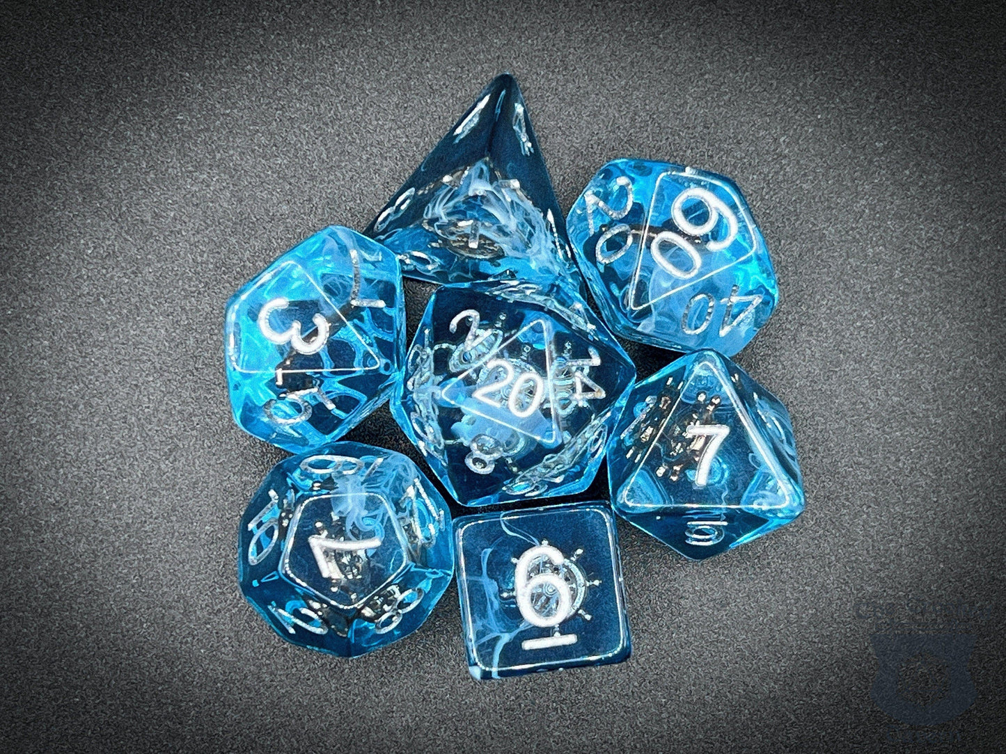 The Crooked Tavern Dice Sets Ghost Ship RPG Dice Set | Ship's Wheel Inside!