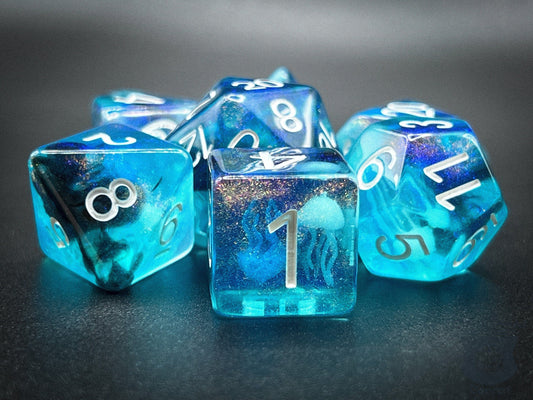 The Crooked Tavern Dice Sets Jellyfish RPG Dice Set | Jellyfish in Every Die!