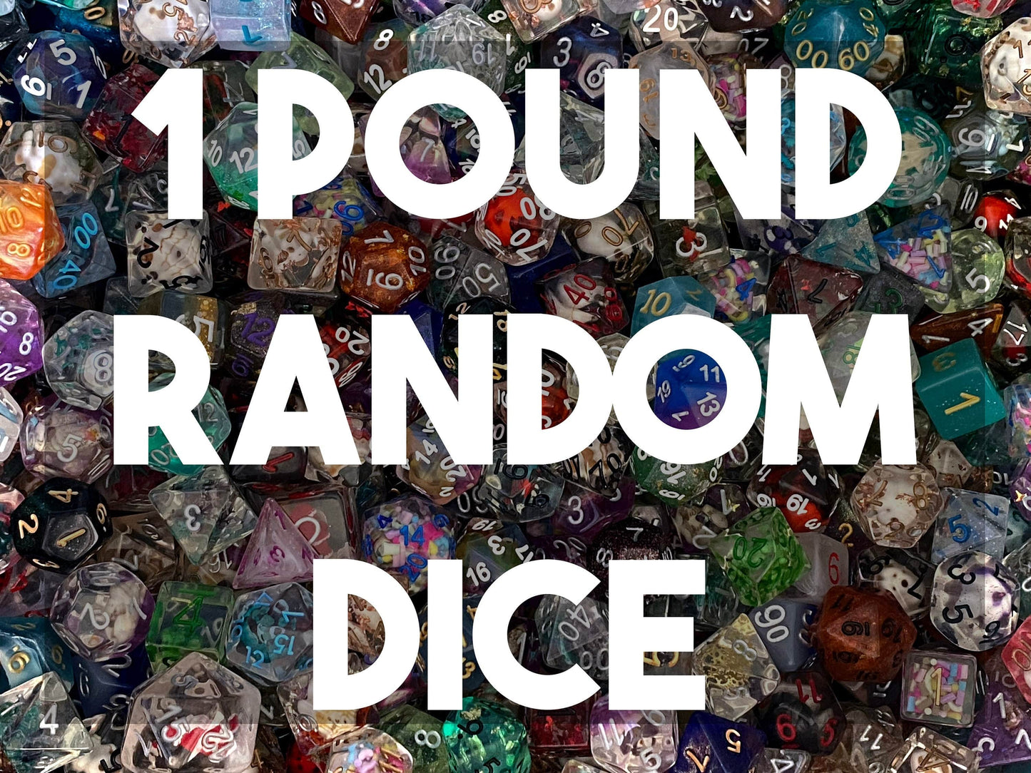 The Crooked Tavern Dice Sets One Pound Dnd Dice | Loose, Random, Mystery Dice | Big Bag of Polyhedral Dice