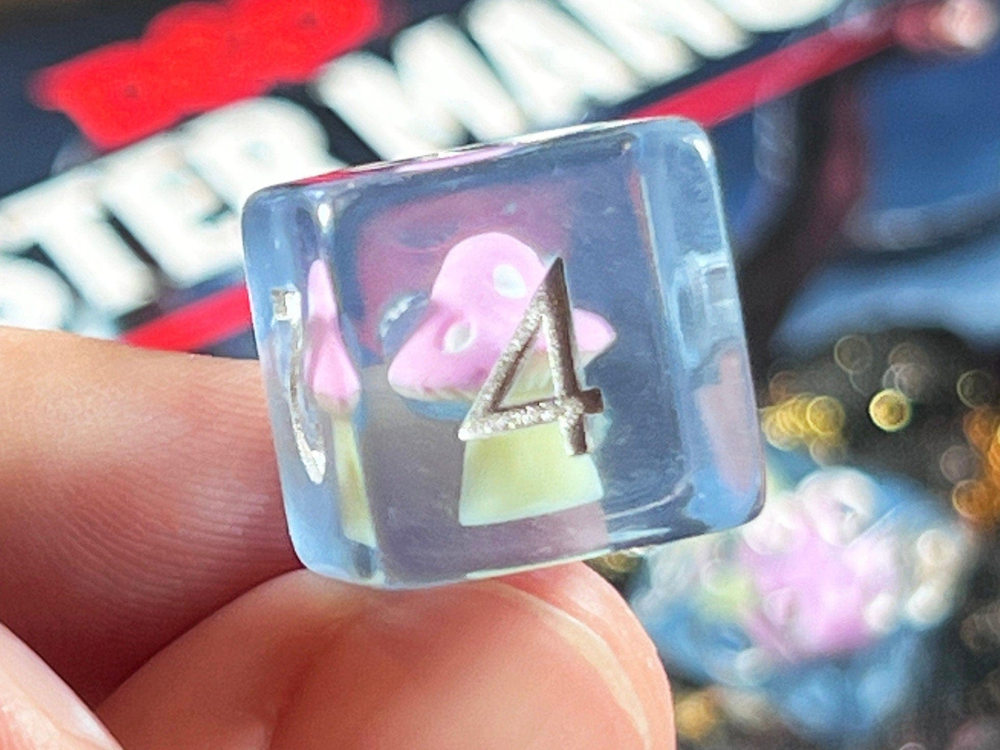The Crooked Tavern Dice Sets Pink Shroom RPG Dice Set | Pink Mushroom dice!