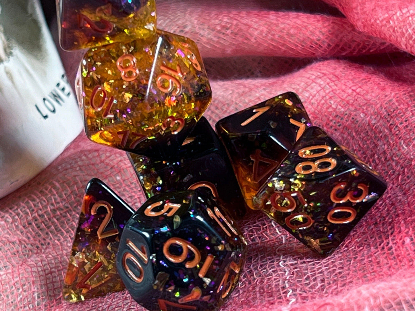 The Crooked Tavern Dice Sets Sleepy Hollow RPG Dice Set | Halloween Themed Dice Shimmering with Dark Magic!