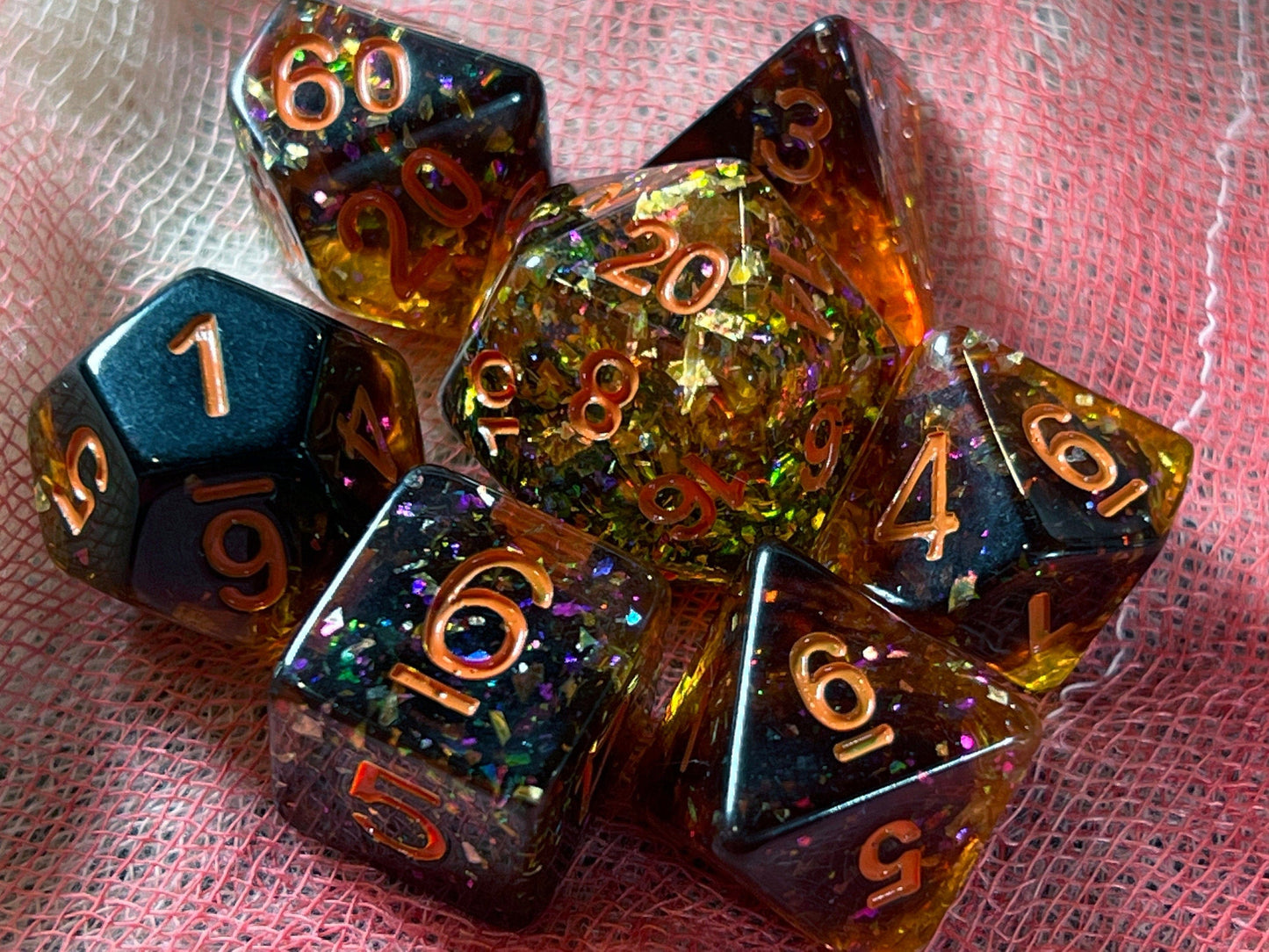 The Crooked Tavern Dice Sets Sleepy Hollow RPG Dice Set | Halloween Themed Dice Shimmering with Dark Magic!