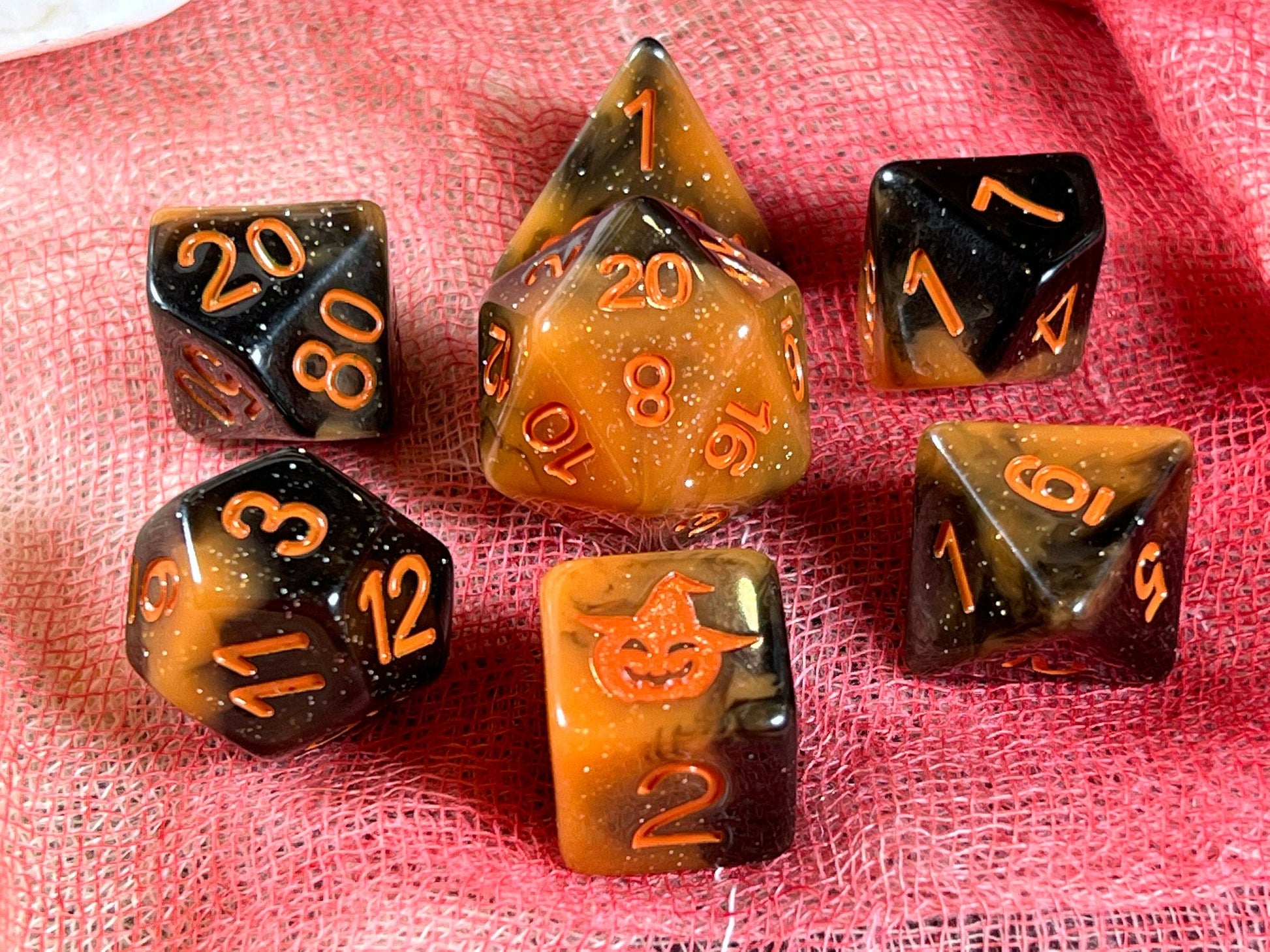 The Crooked Tavern Dice Sets Trick or Treat RPG Dice Set | Halloween Themed Dice!