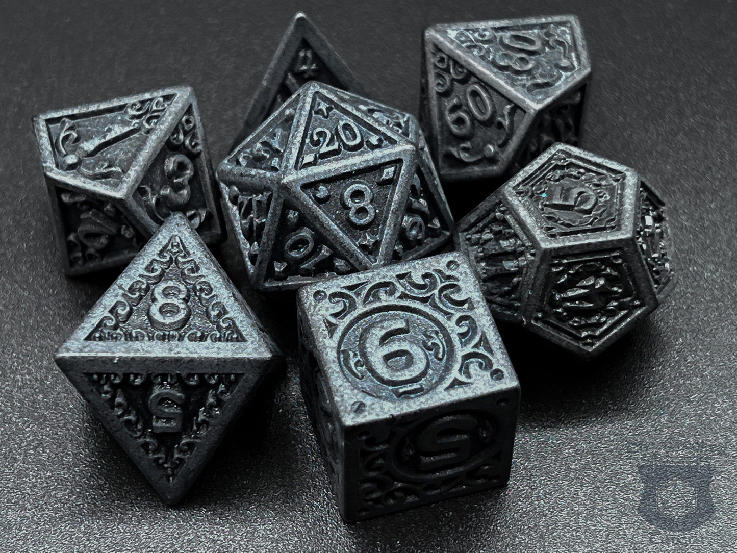 The Crooked Tavern Dark Castle RPG Dice Set | Black Castle Design