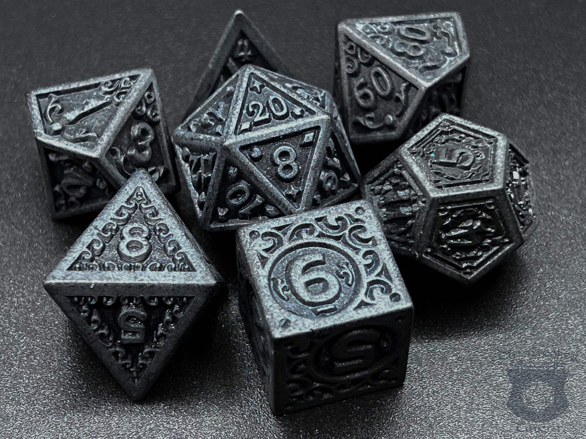 The Crooked Tavern Dark Castle RPG Dice Set | Black Castle Design