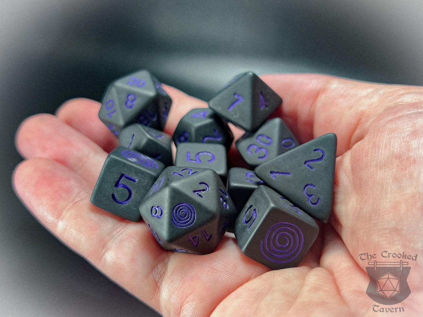 The Crooked Tavern Dice Sets Confusion 11-Piece DnD Dice Set | Exclusive Dungeons & Dragons Dice | Matte Frosted Texture