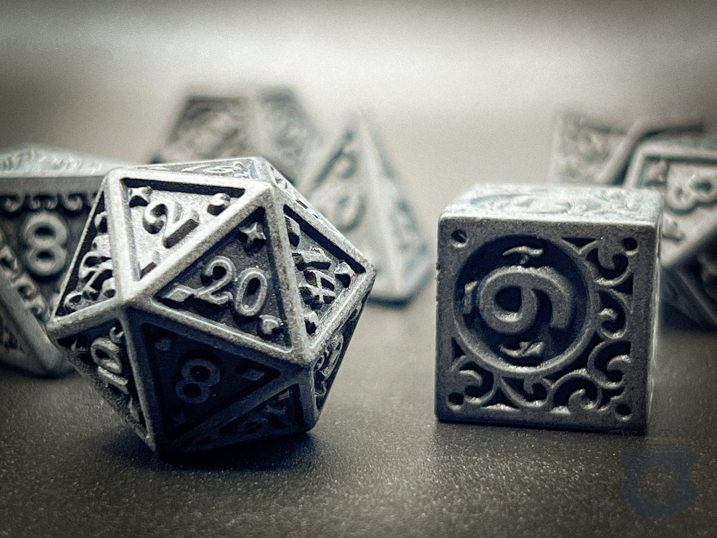 The Crooked Tavern Dice Sets Dark Castle RPG Dice Set | Black Castle Design