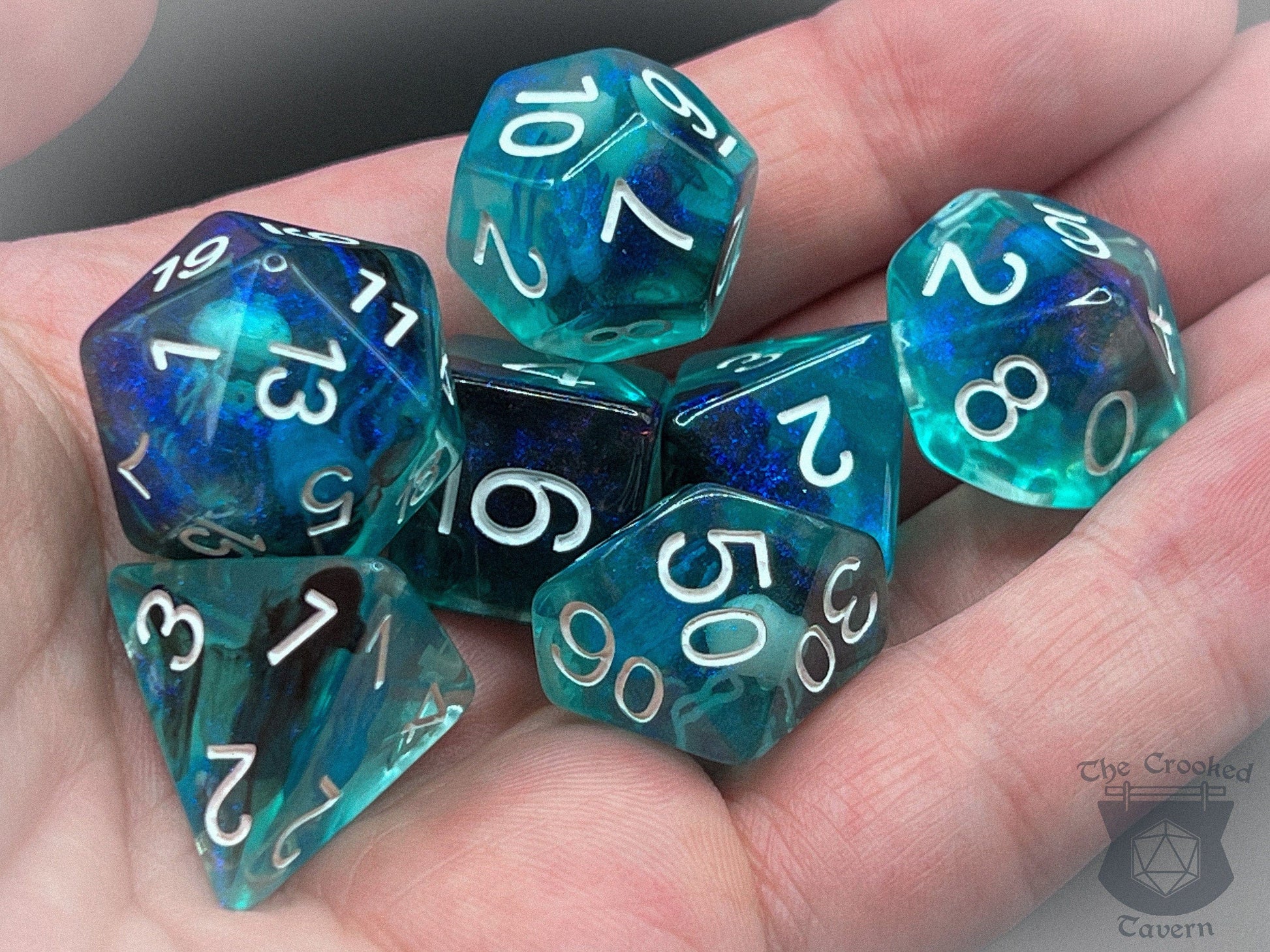 The Crooked Tavern Dice Sets Jellyfish RPG Dice Set | Jellyfish in Every Die!