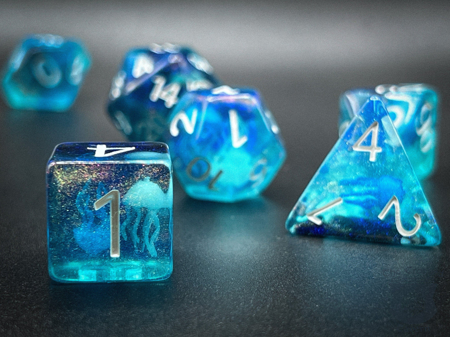 The Crooked Tavern Dice Sets Jellyfish RPG Dice Set | Jellyfish in Every Die!