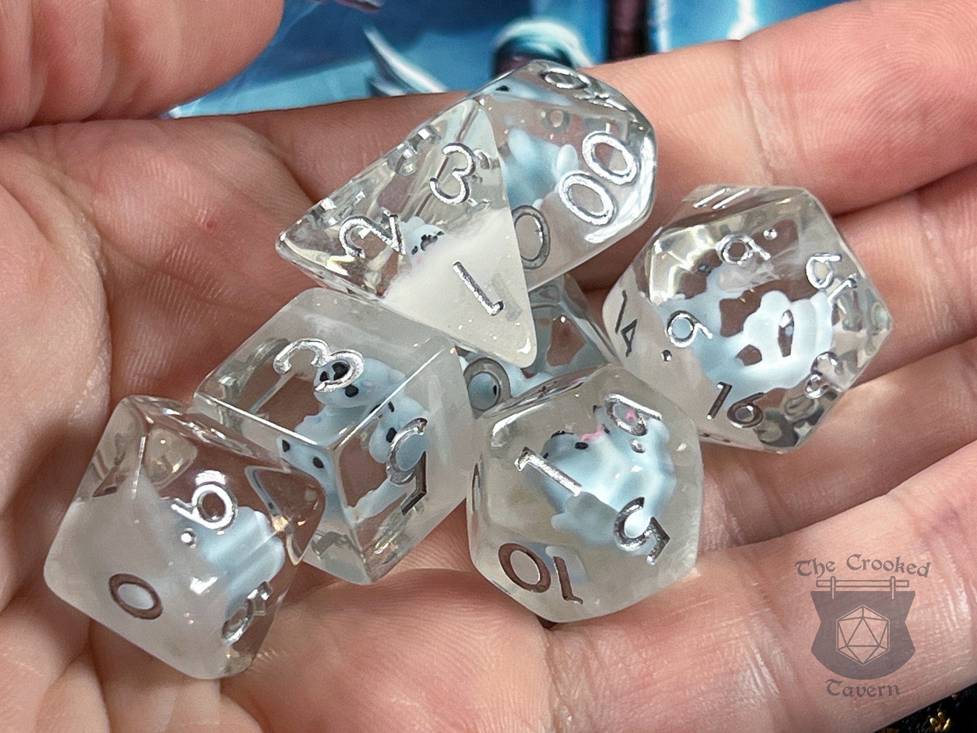 The Crooked Tavern Baby Seal RPG Dice Set | Cute Little Seal Pups in every die!