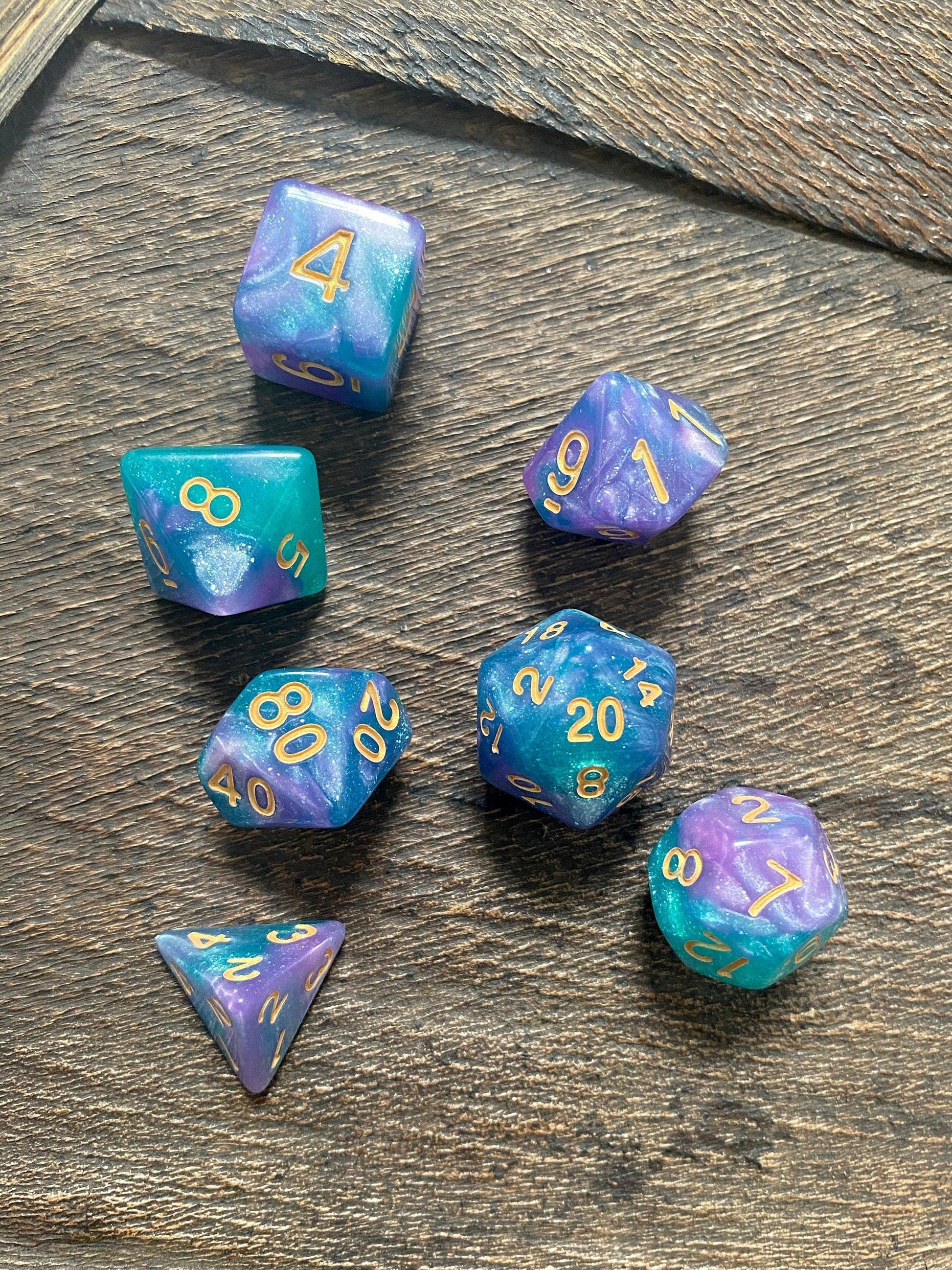 The Crooked Tavern Dice Sets Hypnotic Dream RPG Dice Set | Very Sparkly Dice!