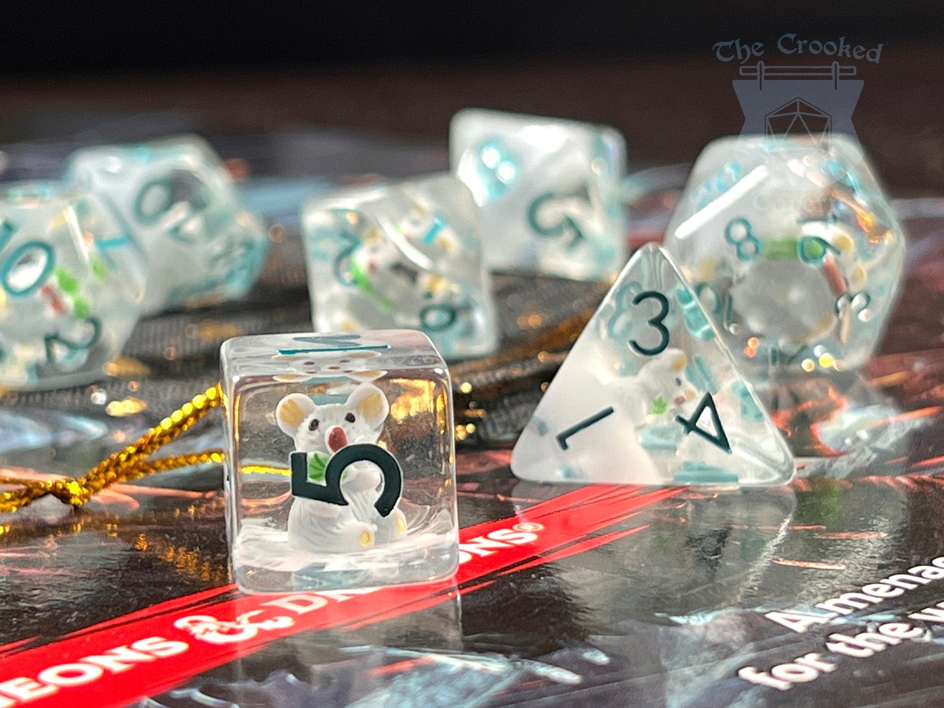 The Crooked Tavern Dice Sets Little Koala RPG Dice Set | Cute Little Koala Inside Every Die!