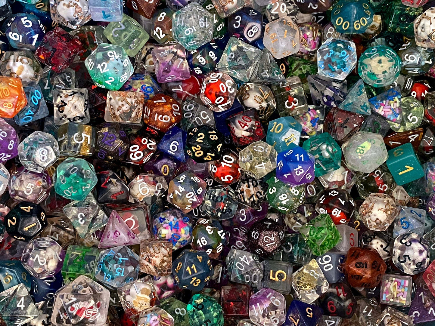 The Crooked Tavern Dice Sets One Pound Dnd Dice | Loose, Random, Mystery Dice |  Big Bag of Polyhedral Dice