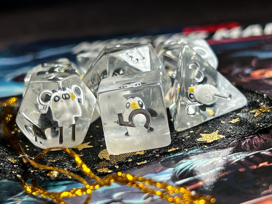 The Crooked Tavern Dice Sets Penguin RPG Dice Set | A little Penguin In Every Die!