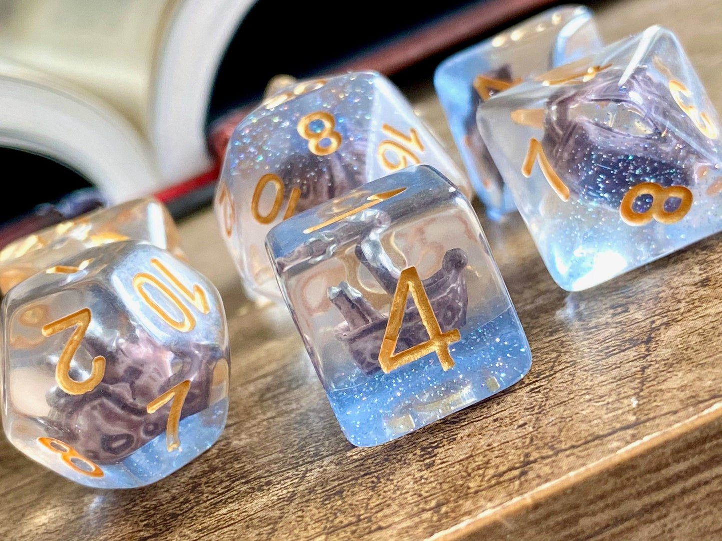 The Crooked Tavern Dice Sets Pirate Ship RPG Dice Set | A Sailing Ship Inside Every Die!