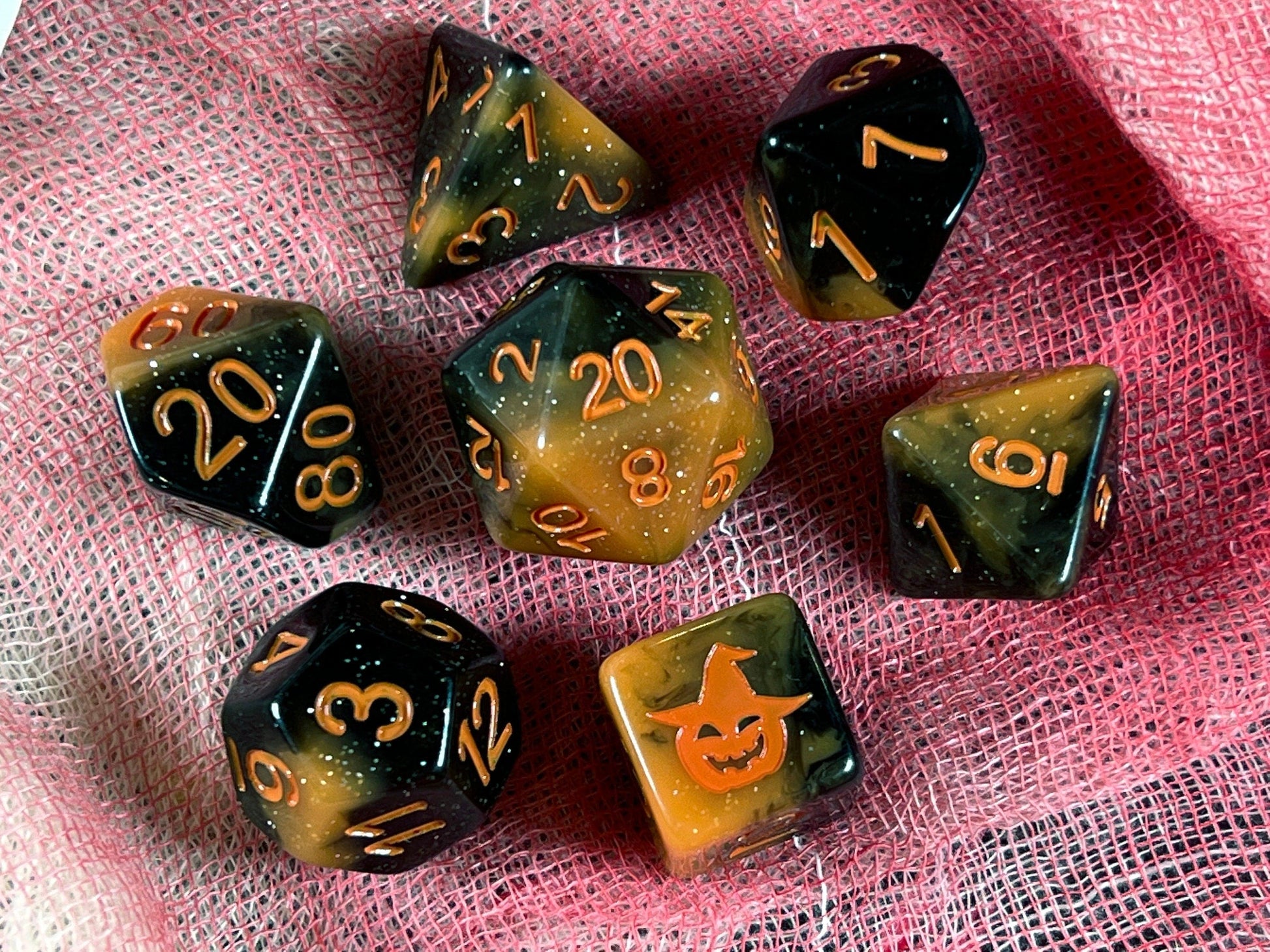 The Crooked Tavern Dice Sets Trick or Treat RPG Dice Set | Halloween Themed Dice!
