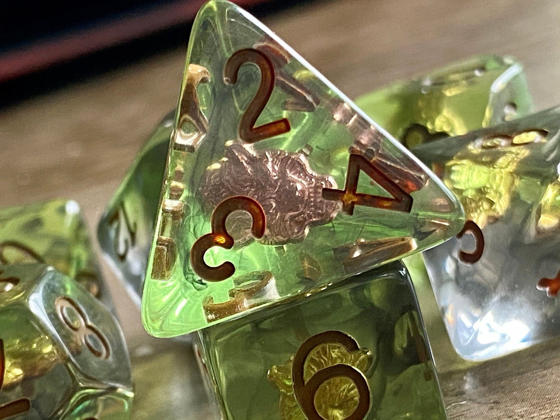 The Crooked Tavern Dice Sets Wolf Head RPG Dice Set | A Wolf Head Charm in Every Die!
