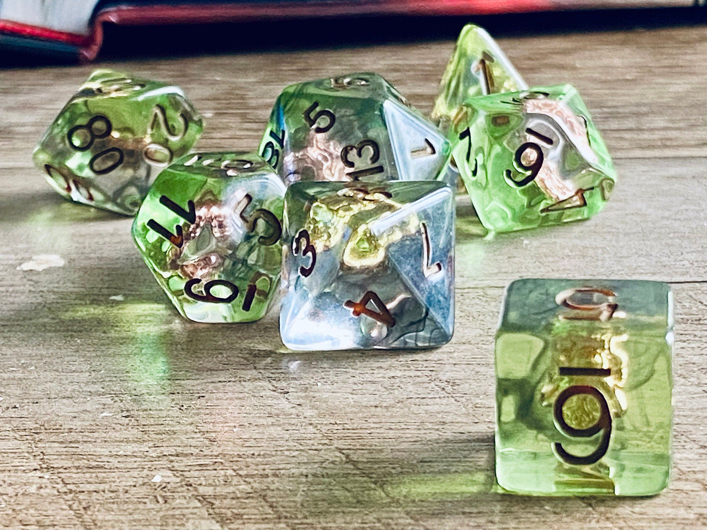 The Crooked Tavern Dice Sets Wolf Head RPG Dice Set | A Wolf Head Charm in Every Die!