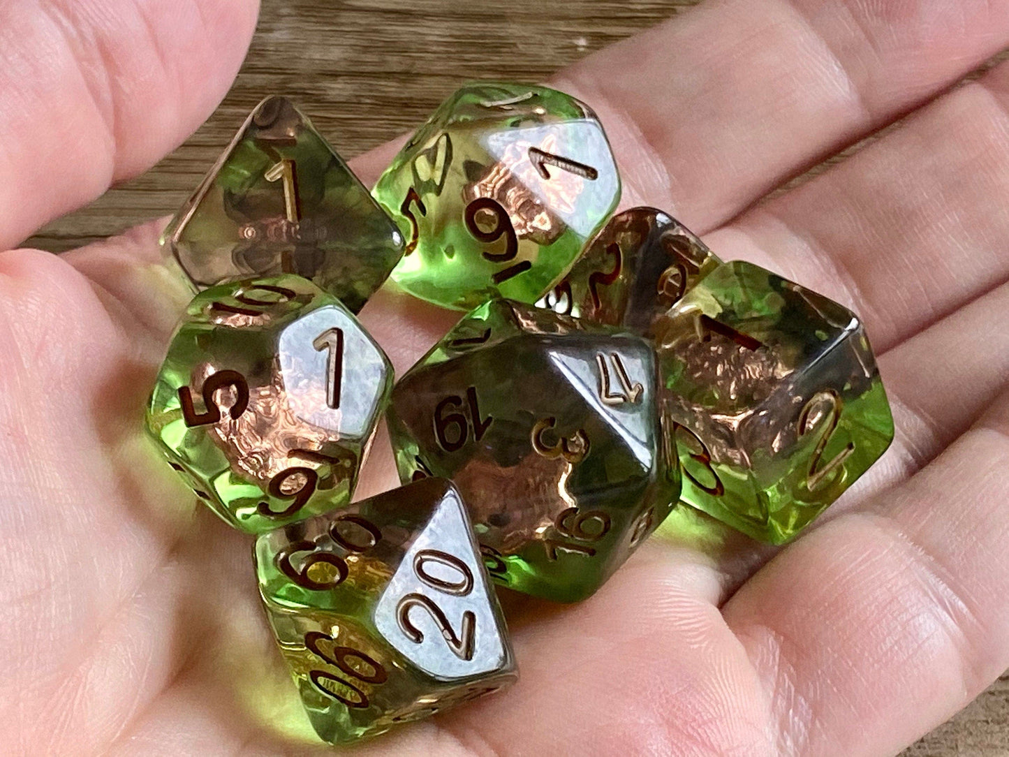 The Crooked Tavern Dice Sets Wolf Head RPG Dice Set | A Wolf Head Charm in Every Die!