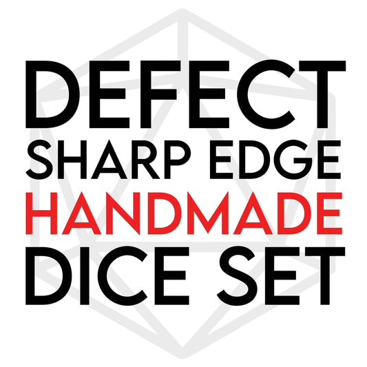 The Crooked Tavern Handmade Dice Sets Defect Discounted Handmade Sharp Edge Dice Set