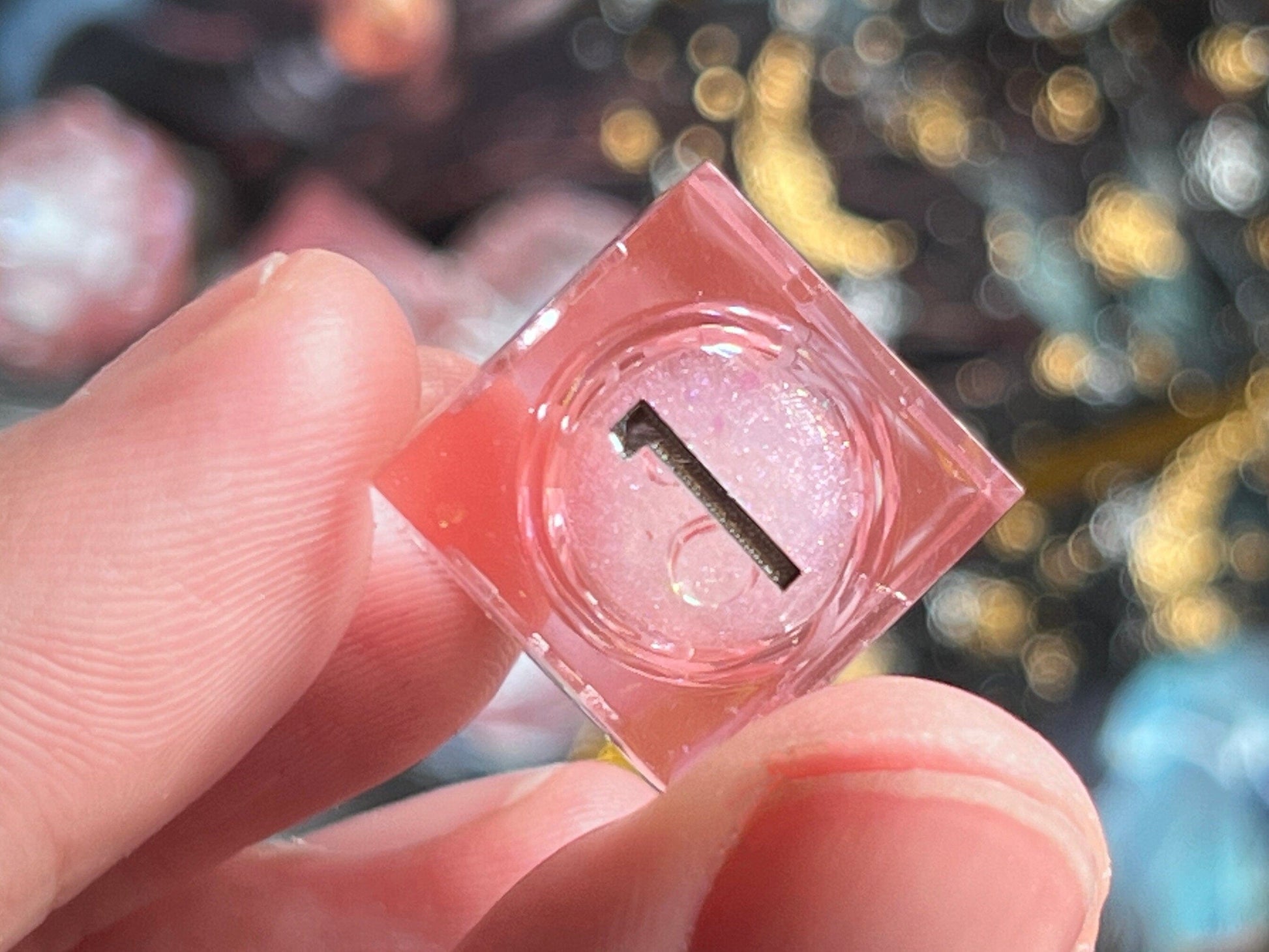 The Crooked Tavern Handmade Dice Sets Liquid Core / Pink RPG Dice Set | Handmade Dice with REAL LIQUID inside!