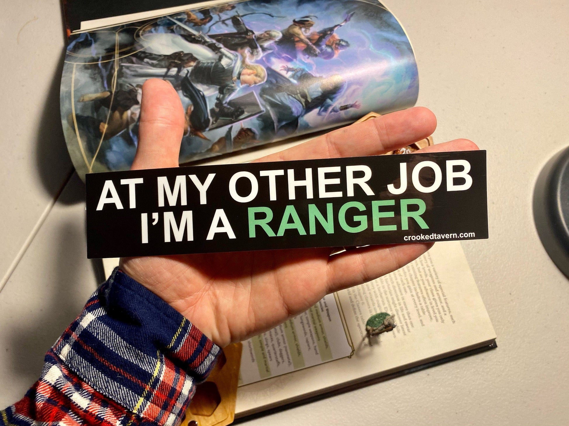 The Crooked Tavern Vinyl Stickers Ranger DnD Sticker | At My Other Job I'm a Ranger | Dungeons and Dragons Vinyl Stickers